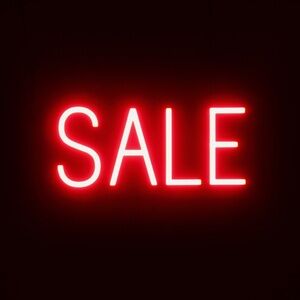 Red Neon SALE Sign